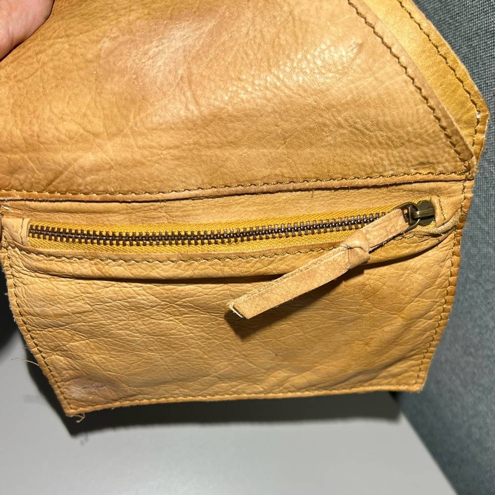 Free People Distressed Cow Leather Wallet - Picture 10 of 14